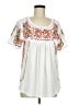 Unbranded White Short Sleeve Blouse Size M - photo 1