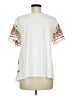 Unbranded White Short Sleeve Blouse Size M - photo 2