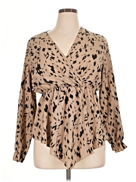 Shein Curve Long Sleeve Blouse
