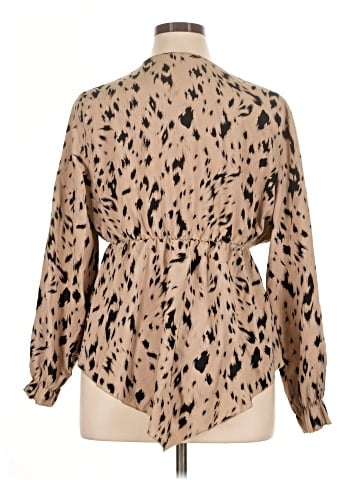 Shein Curve Long Sleeve Blouse (view 2)