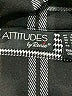Attitudes by Renee Plaid Black 3/4 Sleeve Blouse Size 2X - photo 7
