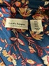 Haute Hippie 100% Polyester Floral Blue Short Sleeve Blouse Size S - photo 7