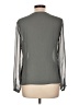 H&M 100% Polyester Gray Long Sleeve Blouse Size 10 - photo 2