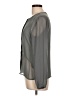 H&M 100% Polyester Gray Long Sleeve Blouse Size 10 - photo 5