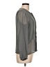H&M 100% Polyester Gray Long Sleeve Blouse Size 10 - photo 4