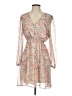 Unbranded 100% Polyester Paisley Tan Cocktail Dress Size S - photo 1