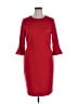 Donna Morgan 100% Polyester Solid Red Cocktail Dress Size 14 - photo 1