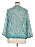 Lucky Brand 100% Polyester Teal 3/4 Sleeve Blouse Size XL - photo 2