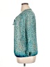 Lucky Brand 100% Polyester Teal 3/4 Sleeve Blouse Size XL - photo 5