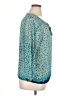 Lucky Brand 100% Polyester Teal 3/4 Sleeve Blouse Size XL - photo 4