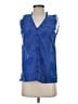 Tommy Hilfiger 100% Cotton Blue Sleeveless Blouse Size EU 34 / US 4 - photo 1