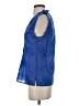 Tommy Hilfiger 100% Cotton Blue Sleeveless Blouse Size EU 34 / US 4 - photo 5