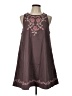 Mable 100% Polyester Brown Casual Dress Size L - photo 1