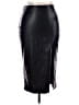 Express 100% Polyurethane Black Faux Leather Skirt Size L - photo 1