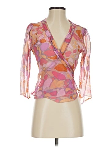 Diane von Furstenberg 3/4 Sleeve Silk Top (view 1)