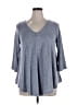 Green Envelope Gray Pullover Sweater Size 1X - photo 1