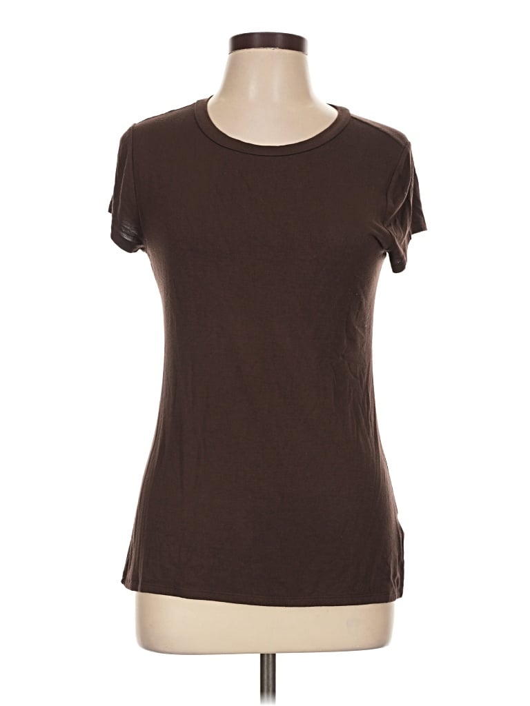 Pre-owned Express Short Sleeve T-shirt In Brown