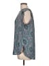 Ann Taylor LOFT 100% Polyester Teal Sleeveless Blouse Size L - photo 5