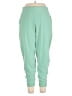 Athleta Solid Green Track Pants Size 14 - photo 1