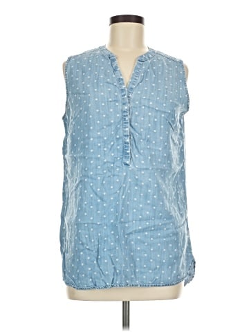 Foxcroft Sleeveless Button-Down Shirt (view 1)
