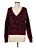 Assorted Brands Animal Print Burgundy Pullover Sweater Size M - photo 1