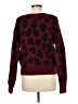 Assorted Brands Animal Print Burgundy Pullover Sweater Size M - photo 2