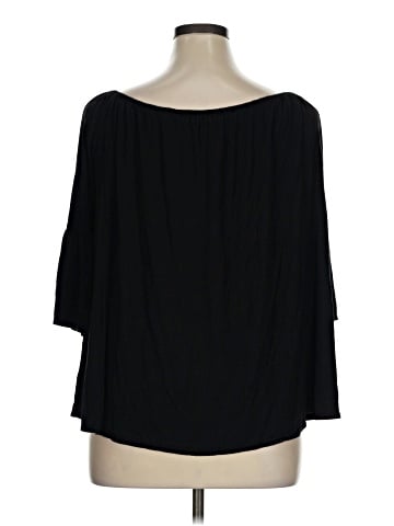 Green Envelope 3/4 Sleeve Top (view 2)