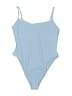 LA Hearts Solid Blue One Piece Swimsuit Size L - photo 1