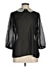 Dizzy Lizzy 100% Polyester Black 3/4 Sleeve Blouse Size M - photo 1
