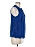 J.Crew Blue Sleeveless Blouse Size M - photo 4