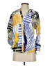 Chico's Print Yellow 3/4 Sleeve Button-Down Shirt Size Sm (0.5) - photo 1