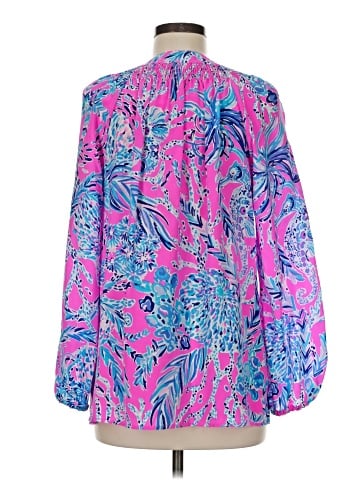 Lilly Pulitzer Long Sleeve Silk Top (view 2)