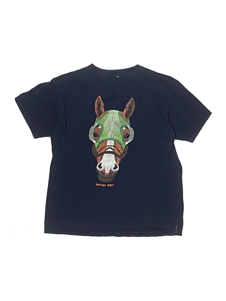 Pre-owned Unbranded Kids' Short Sleeve T-shirt In Blue