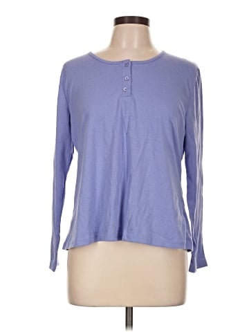 Collections etc. Long Sleeve Henley (view 1)