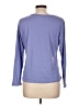 Collections etc. Purple Long Sleeve Henley Size L - photo 2