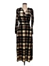 Closet Plaid Brown Casual Dress Size 8 - photo 1