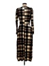 Closet Plaid Brown Casual Dress Size 8 - photo 2