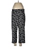 Lands' End Print Black Casual Pants Size L - photo 1
