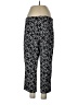 Lands' End Print Black Casual Pants Size L - photo 2