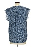 Chaus Blue Short Sleeve Blouse Size M - photo 2