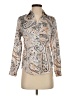 Ann Taylor 100% Polyester Paisley Tan Long Sleeve Blouse Size XS - photo 1