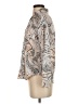 Ann Taylor 100% Polyester Paisley Tan Long Sleeve Blouse Size XS - photo 5