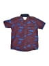 CRAFT + FLOW 100% Polyester Paisley Blue Short Sleeve Button-Down Shirt Size 4 - 5 - photo 1