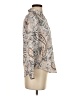 Ann Taylor 100% Polyester Paisley Tan Long Sleeve Blouse Size XS - photo 4