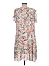 Maeve 100% Polyester Floral Tan Casual Dress Size L - photo 2