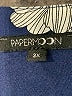 Papermoon 100% Polyester Floral Blue Short Sleeve Blouse Size 3X - photo 7