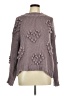 Woven Heart Hearts Gray Pullover Sweater Size M - photo 1