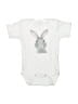 Assorted Brands White Short Sleeve Onesie Size 3-6 mo - photo 1