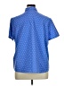 Blair Polka Dots Blue Short Sleeve Blouse Size XL - photo 2
