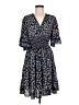 Max Studio 100% Polyester Floral Blue Casual Dress Size M - photo 1